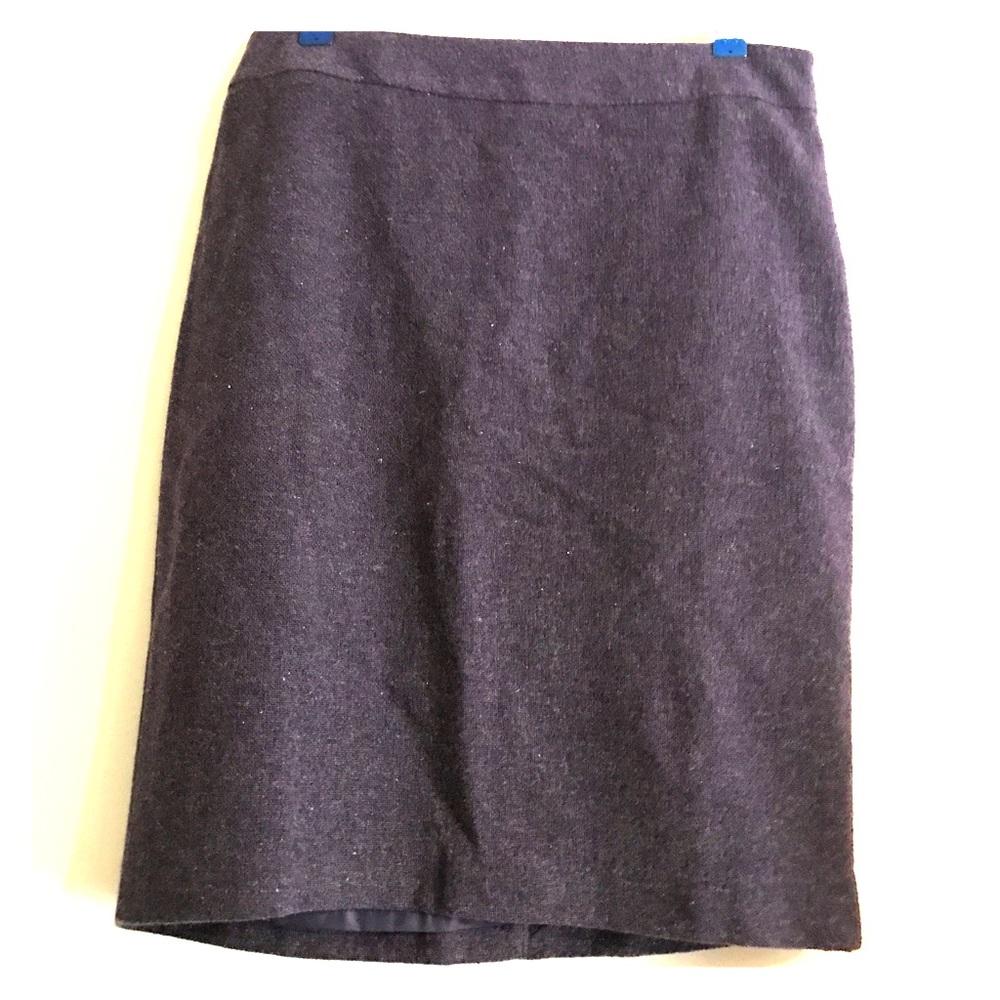 Purple Wool Pencil Skirt by Merona